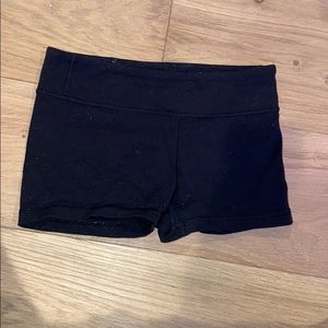Black spandex ivivva shorts.